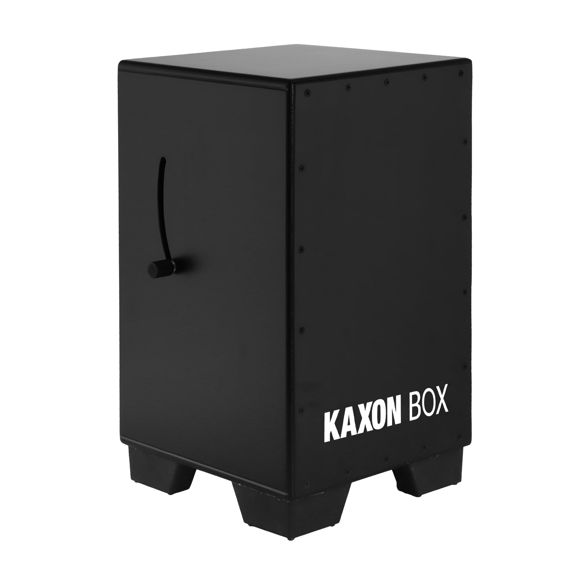 KAXON BOX Rounded corners jet black Adjustable Snare Cajon| Crafted |Heavy Duty cajon| Lilac wood (H:50 W:30 L:30)  3 Internal 