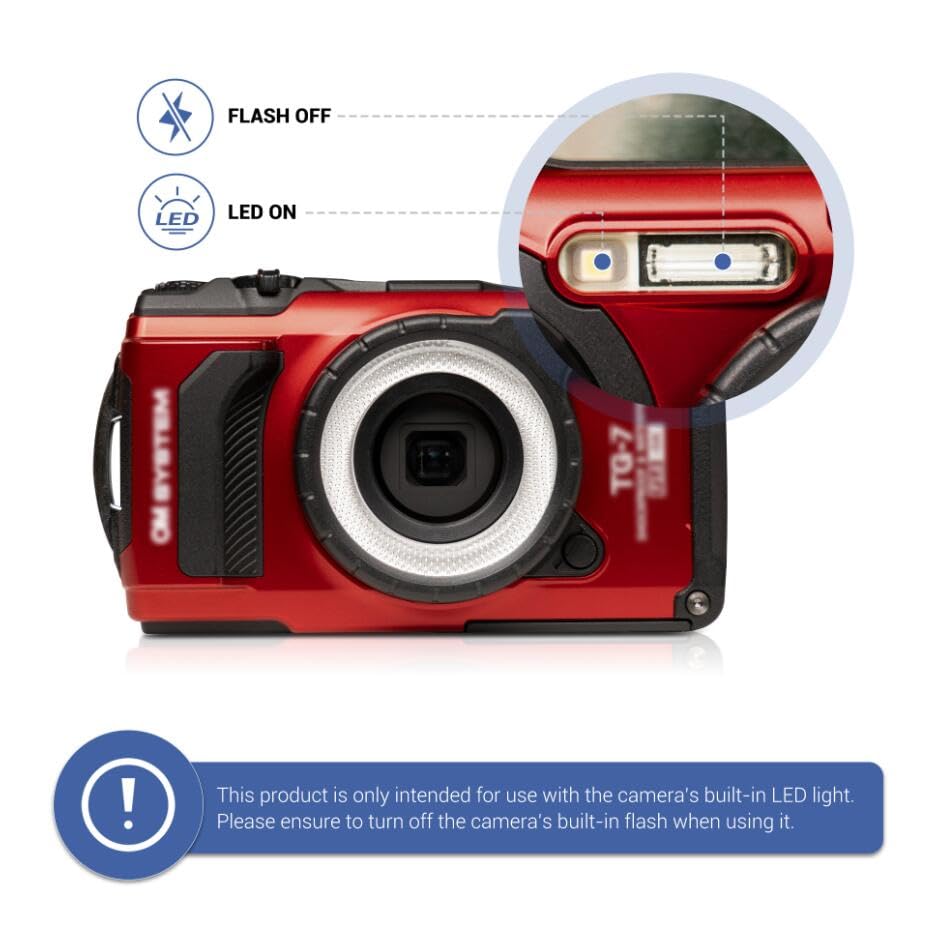 Jjc Led Light Guide Ring For Olympus Tough Tg 7 Tg7 Tg 6 Tg6 Tg 5 Tg5 Tg 4 Tg4 Tg 3 Tg3 Tg 2 Tg2 Digital Cameras, Macro Ring Lig