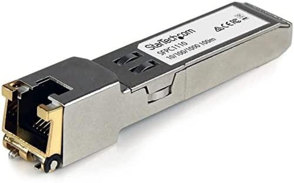 Startech.Com Cisco Sfp Ge T Compatible Sfp Module   1000Base T   Sfp To Rj45 Cat6/Cat5E   10/100/1000 Mbps   Rj 45 100M   Cisco 