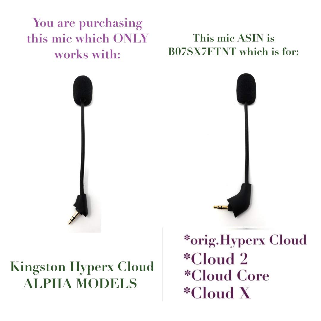 Tne Replacement Cloud Alpha Game Mic 3.5Mm Microphone Boom Only For Kingston Hyperx Cloud Alpha/Cloud Alpha S Pro Ps4 Xbox One N