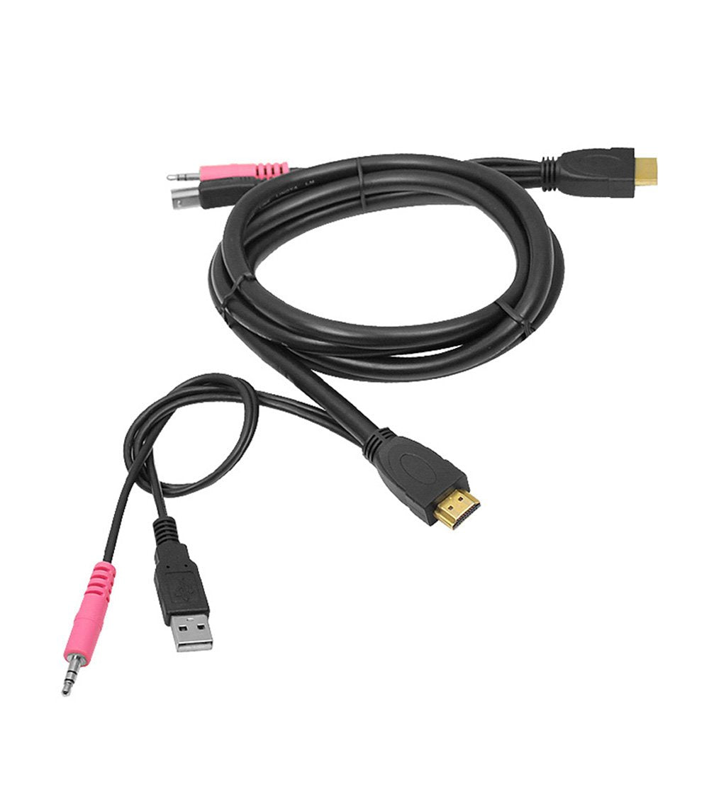 Siig Ce Kv0211 S1 Usb Hdmi Kvm Cable With Audio And Mic