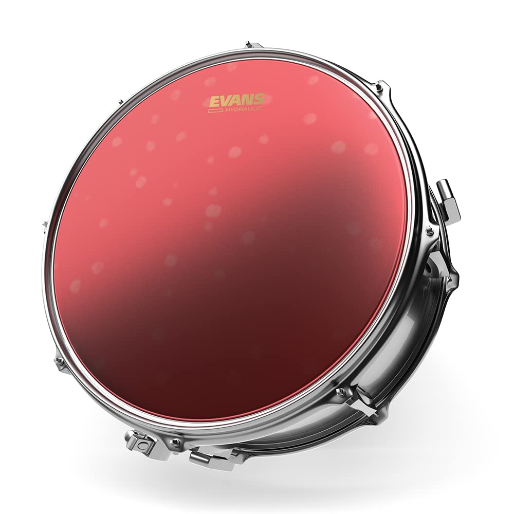 Evans Drum Heads   Snare Drum Head   B13Hbg   Hydraulic Red Coated Drumhead   13 Inch