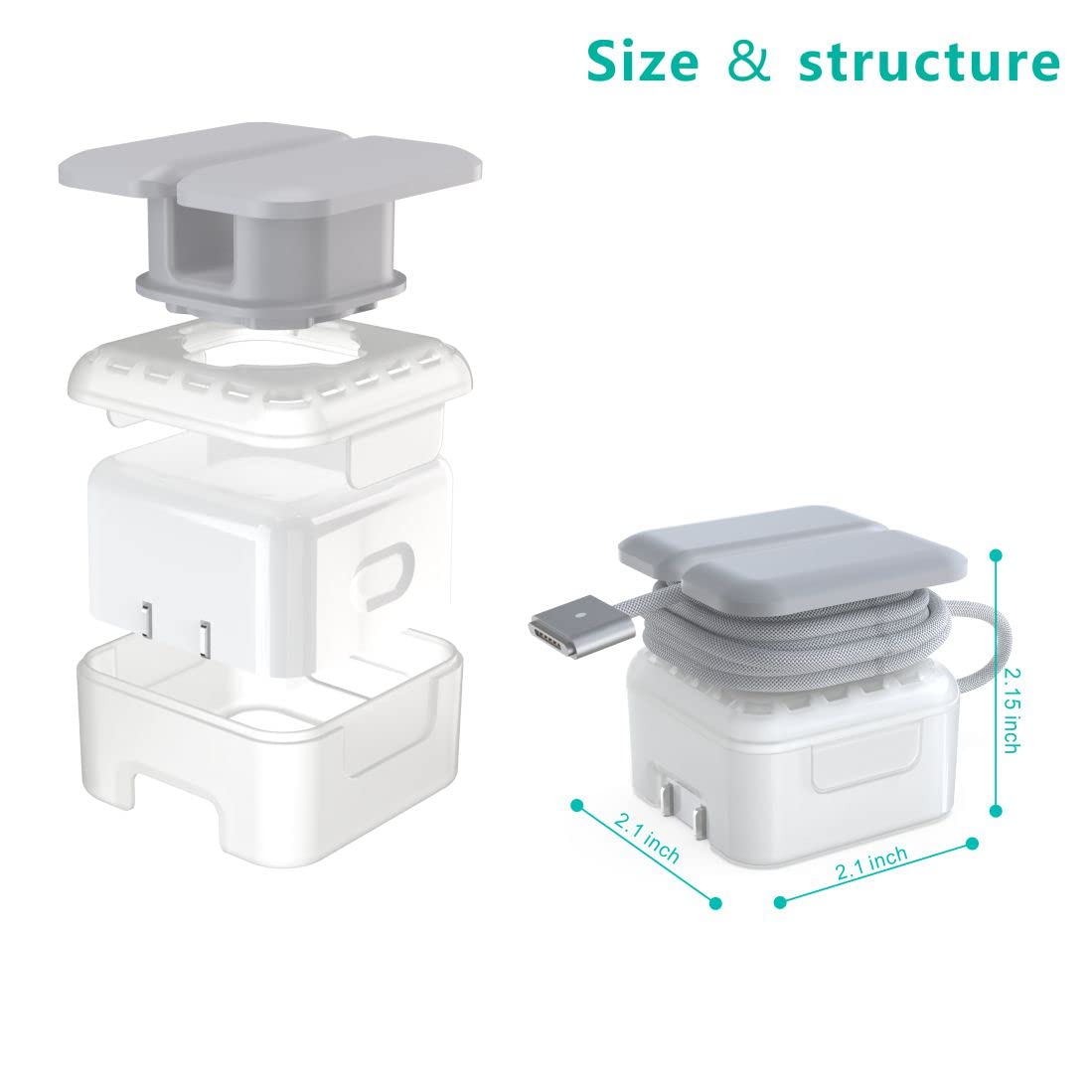 Tatofy Case For Apple 35W Charger, 35W Dual Usb C Adapter, Macbook Ipad Charger Case, Travel Cord Organizer, Apple Accessories (