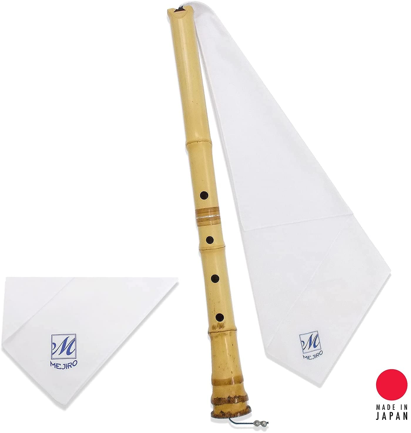 Shakuhachi Flute Cleaning Cloth Tsuyukiri/Tsuyutoshi From Japan, Cotton (Plain)