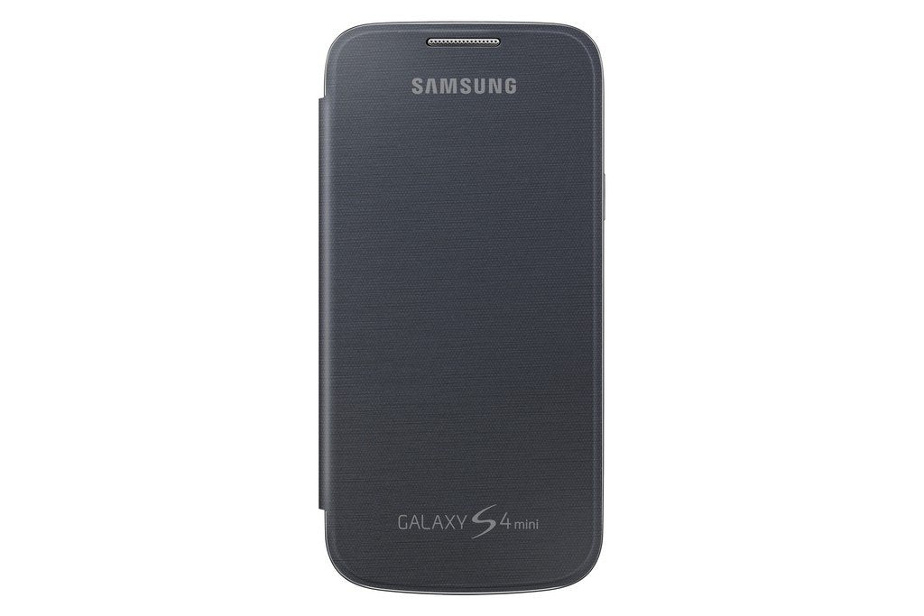 Samsung Flip Premium Case Cover for Samsung Galaxy S4 Mini - Black