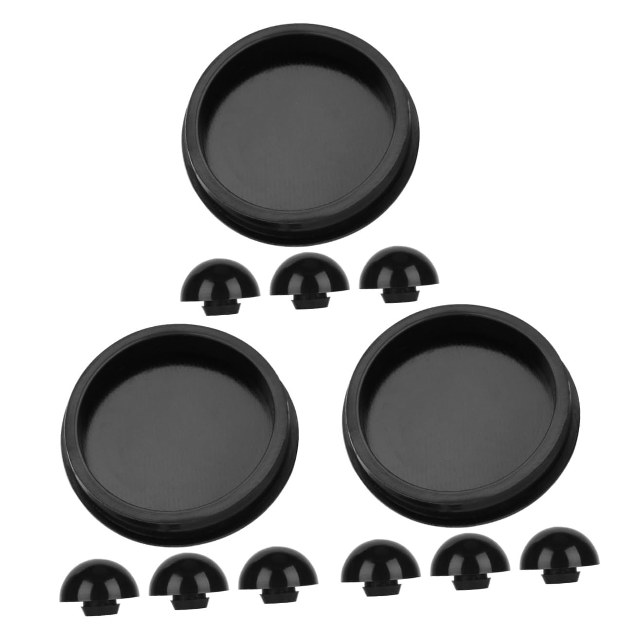EXCLUZO 3 Sets Footpads Ar Accessories Tongue Drum Foot Support Empty Drum Fittings Set Tongue Drum Foot Plugs Tongue Drum Foot 