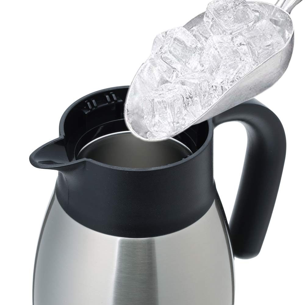 Gint 51Oz Stainless Steel Thermal Coffee Carafe With Lid/Double Walled Vacuum Thermos / 12 Hour Heat Retention (Silver, 1.5L)