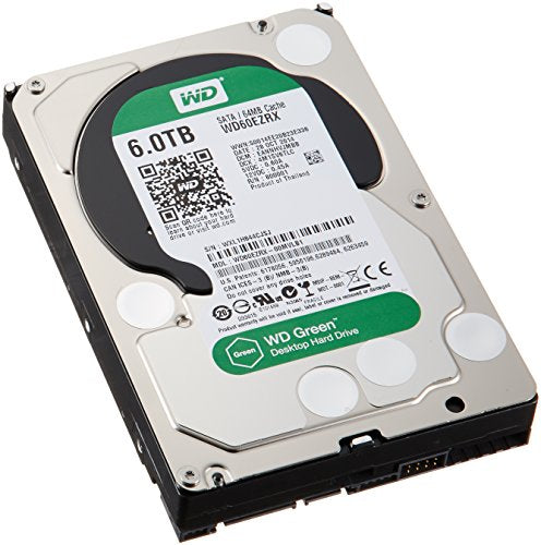 Wd Green 6Tb 3.5 Inch Sata 6.0Gb/S Intellipower 64Mb Cache Hard Drive (Wd60Ezrx)