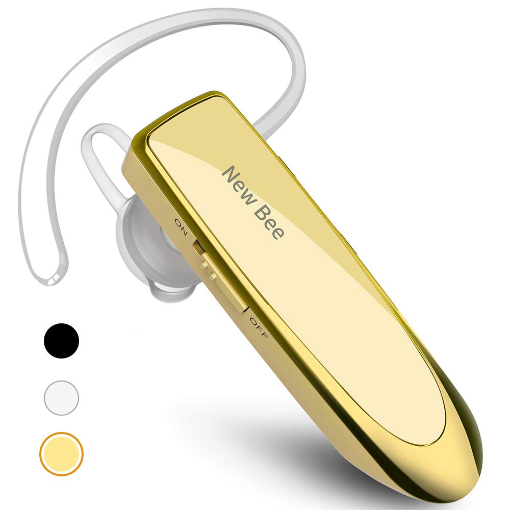 New Bee Bluetooth Earpiece V5.0 Wireless Handsfree Headset 24 Hrs Driving Headset 60 Days Standby Time With Noise Cancelling Mic