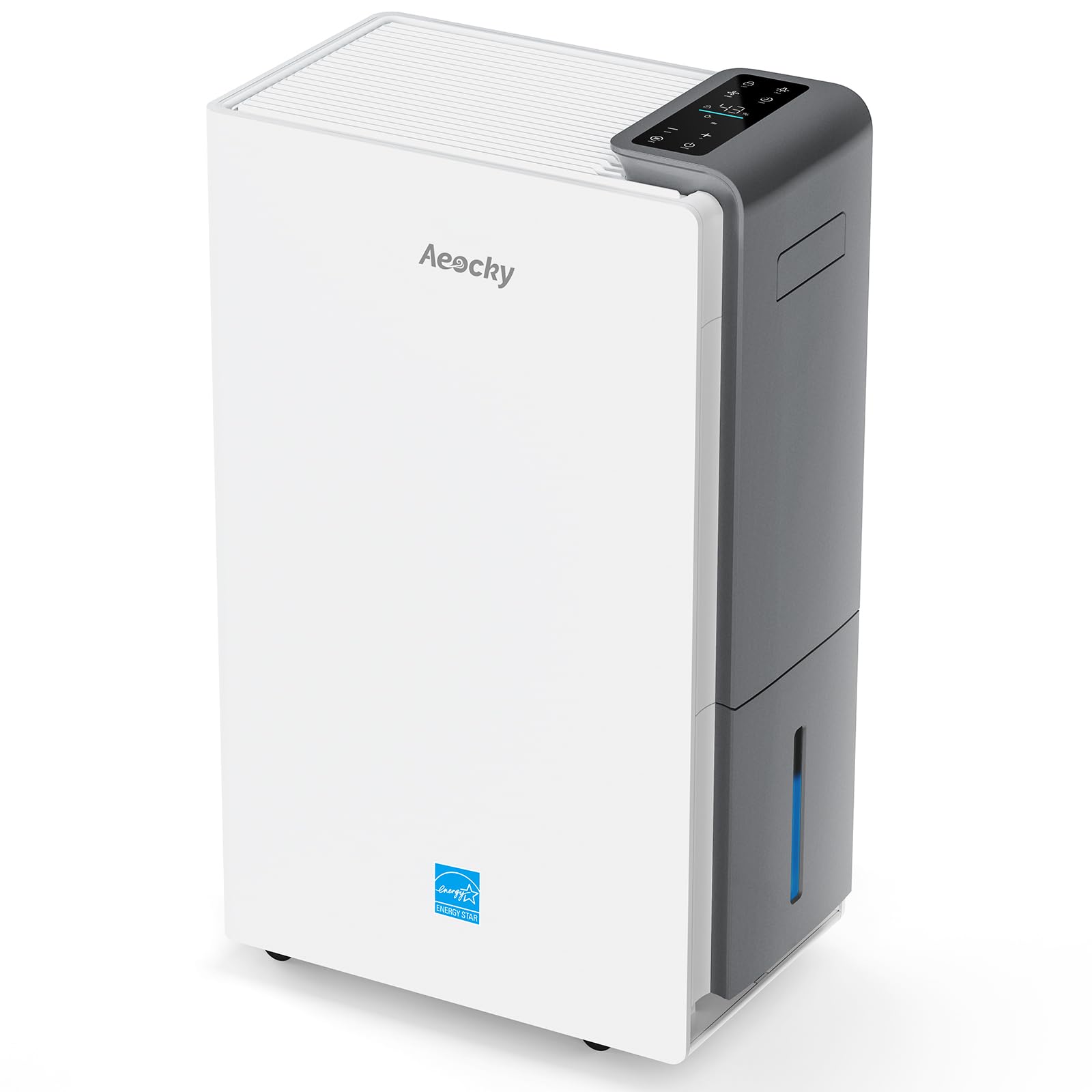 4500 Sq.Ft Most Efficient Energy Star 2024 Dehumidifier,Aeocky 52 Pint Smart Compressor Dehumidifier With Drain Hose, Intelligen