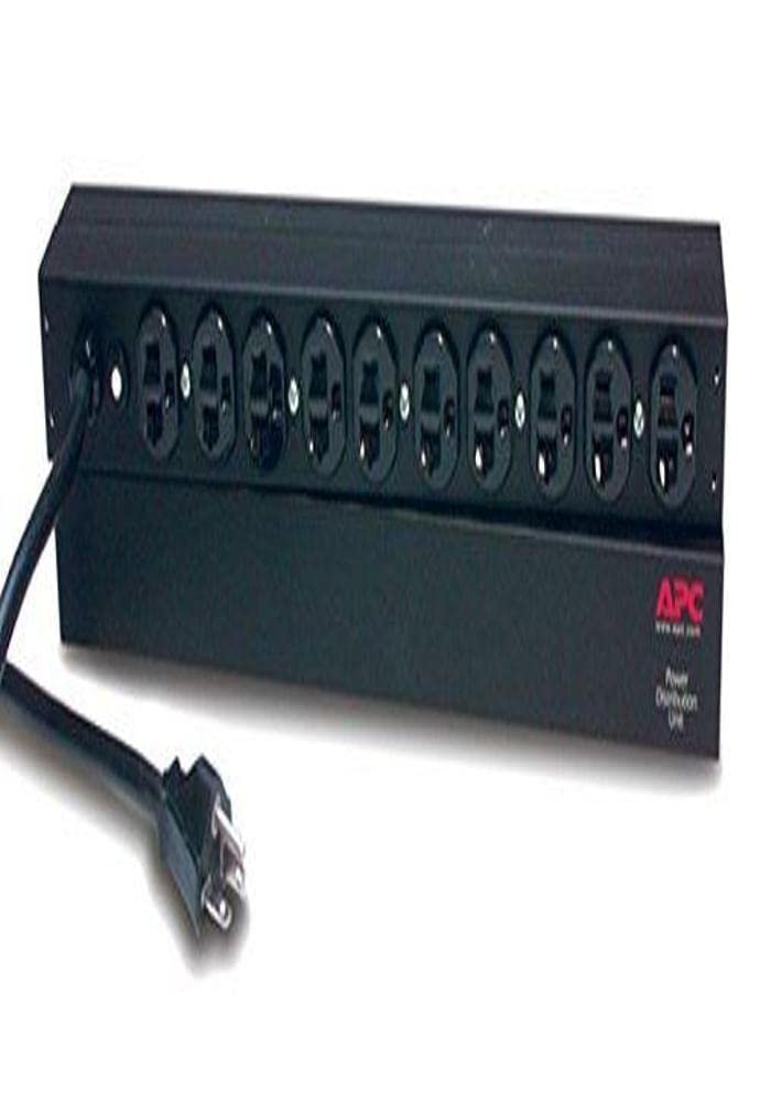 Apc Rack Mount Pdu, Basic 100V 120V/20A, (10) Outlets, 1U Horizontal Rackmount (Ap9563)