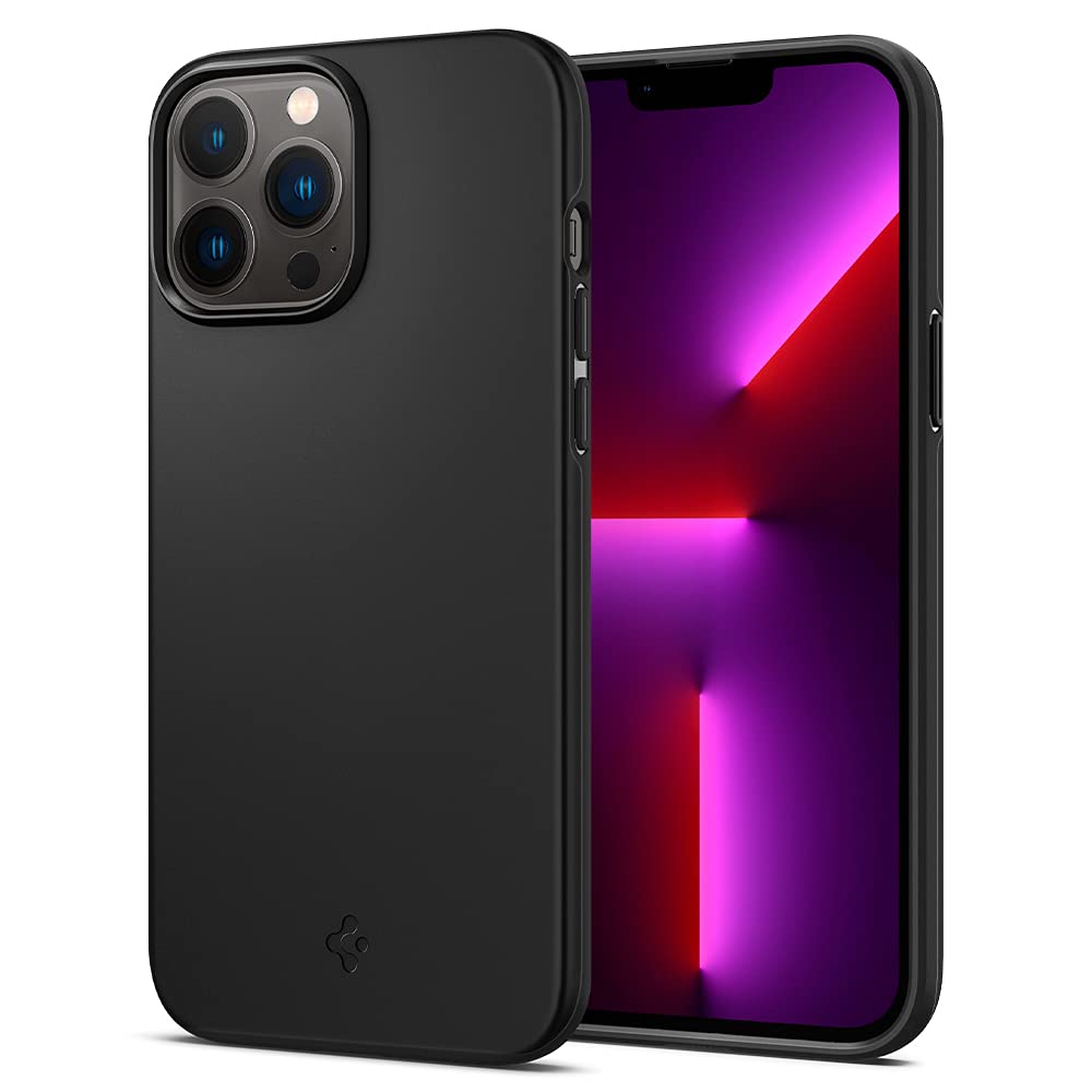 Spigen Thin Fit Designed For Iphone 13 Pro Max Case (2021)   Black
