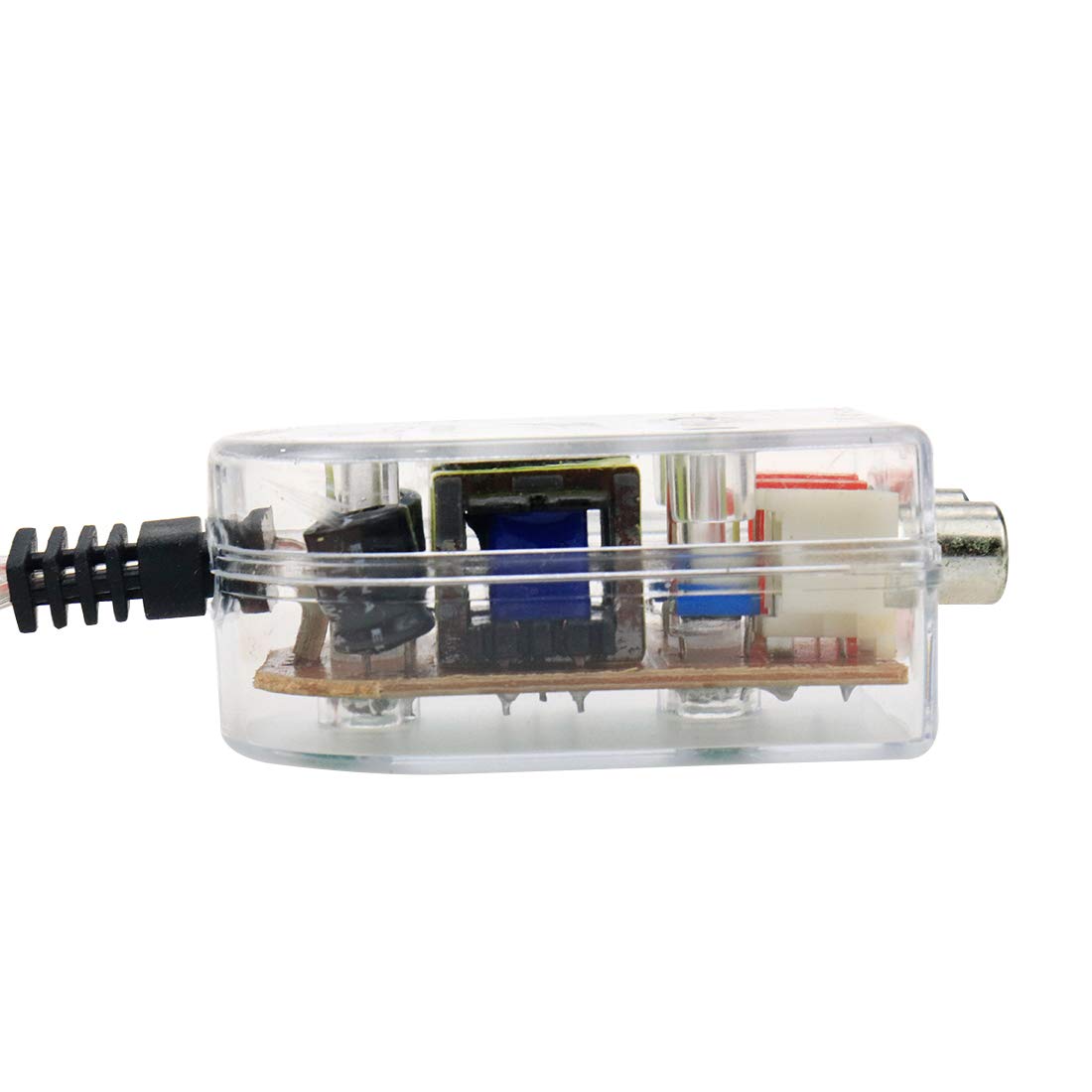 Autut 2 Pcs High To Low Speaker Impedance Converter Audio Signal Adapter For Speaker Output To Rca Line Control Car Amplifier Wi