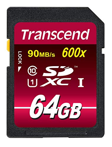 Transcend 64Gb Sdxc Class 10 Uhs 1 Flash Memory Card Up To 90Mb/S (Ts64Gsdxc10U1)