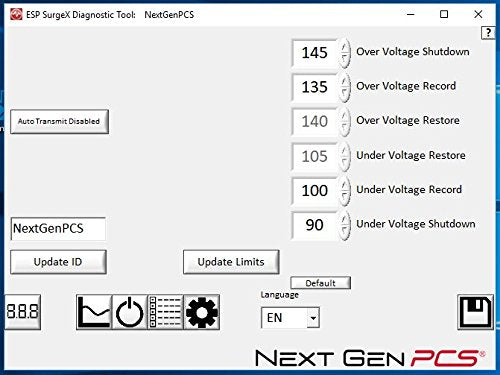 ESP Surge Protector & Noise Filter, 120V, 15A, Power Monitor, Model XG-PCS-15D, Polycarbonate Material