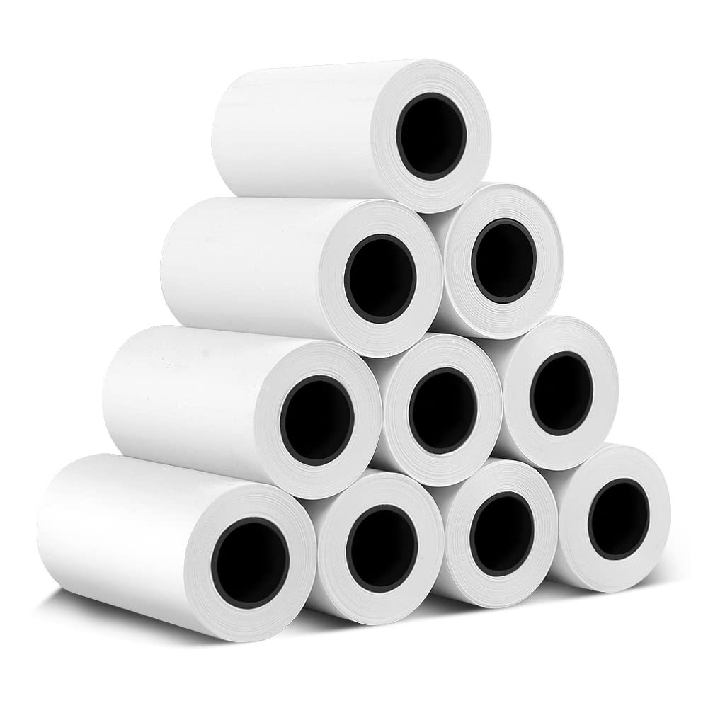 20 Pack Kids Instant Camera Refill Print Paper, 2.2 X 1.2 Inch Photo Printer Thermal Paper Rolls Print White Camera Paper Refill