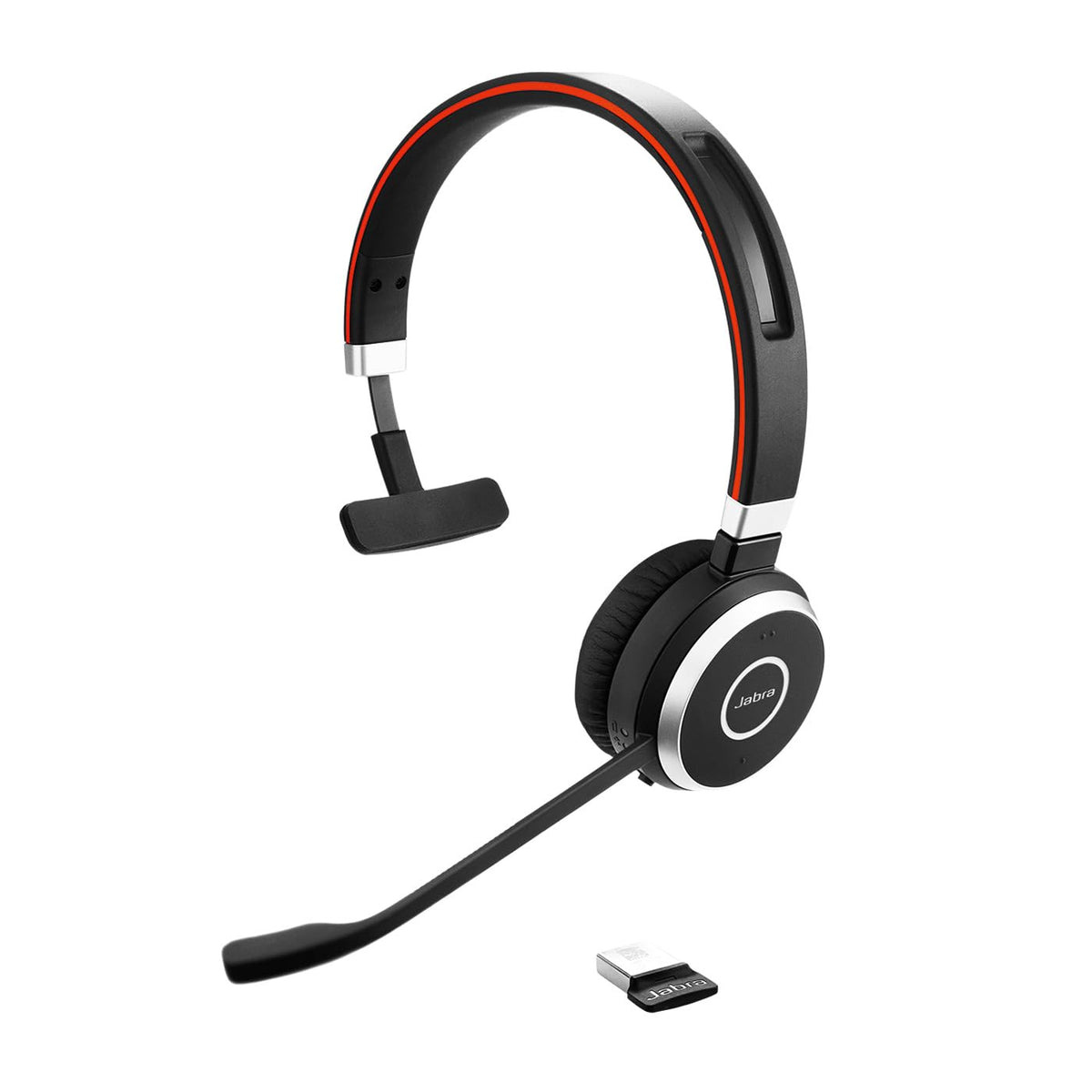 Jabra Evolve 65 Se Mono Wireless Headset   Bluetooth Headset With Noise Cancelling Mic And Long Lasting Battery   Unified Commun