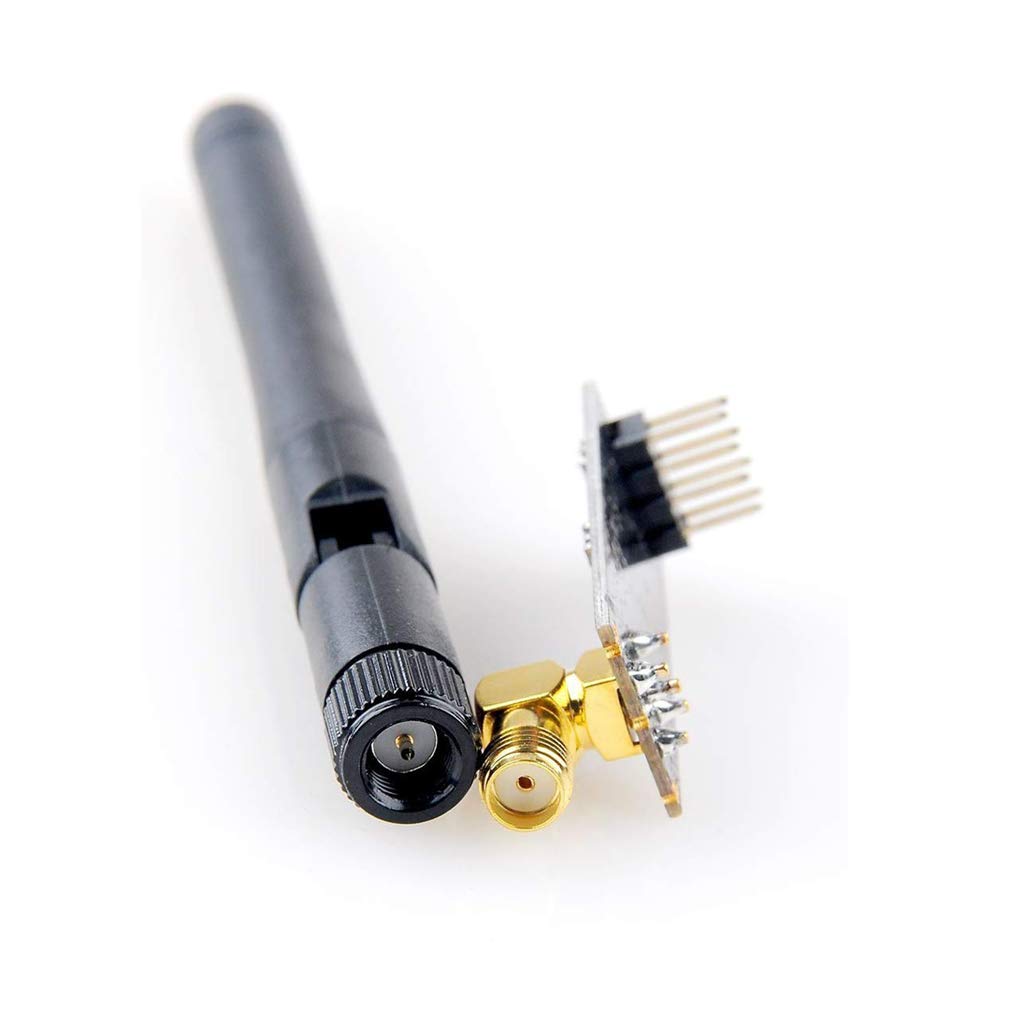 Hiletgo 2Pcs Nrf24L01+Pa+Lna Wireless Transceiver Rf Transceiver Module With Sma Antenna 2.4G 1100M