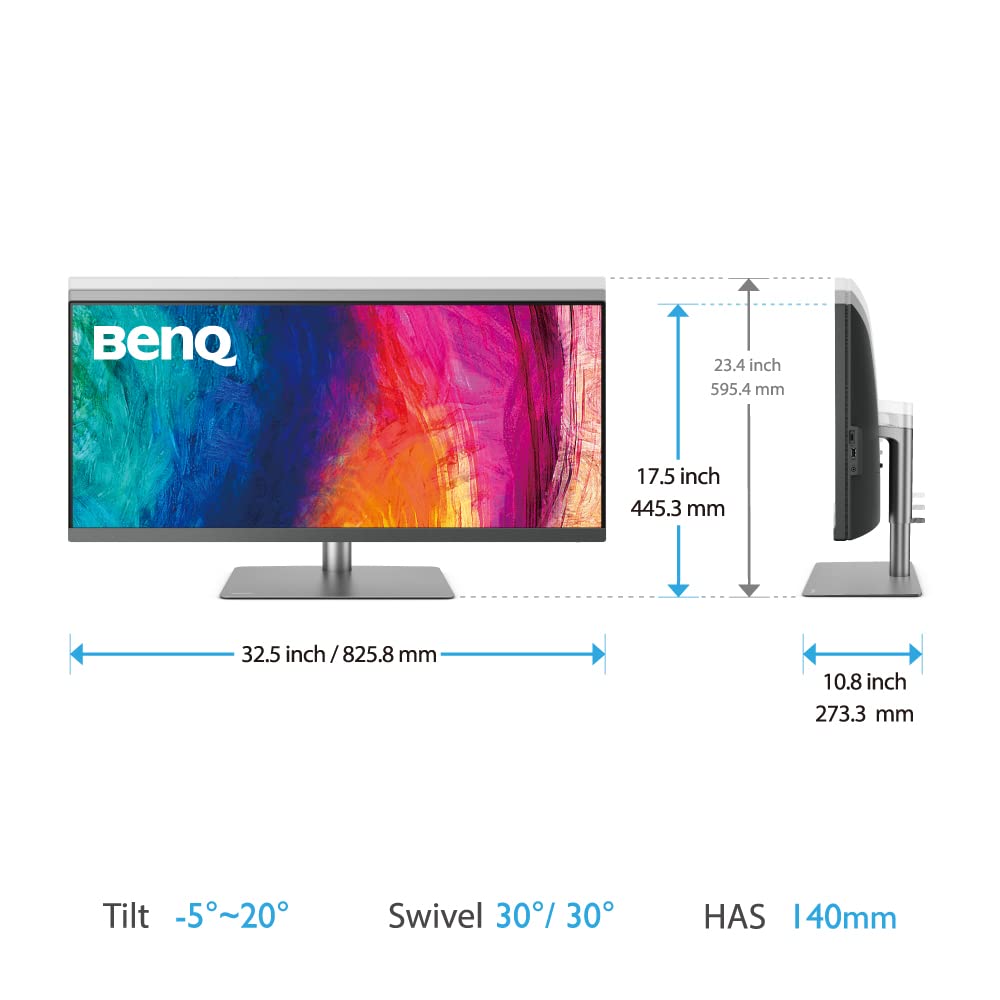 Benq Pd3420Q Ultrawide Creator Monitor For Macbook 34 Wqhd 1440P | 100% Rec.709 & Srgb, 98% P3 | Ips | Deltae =3 | Pantone | Aqc