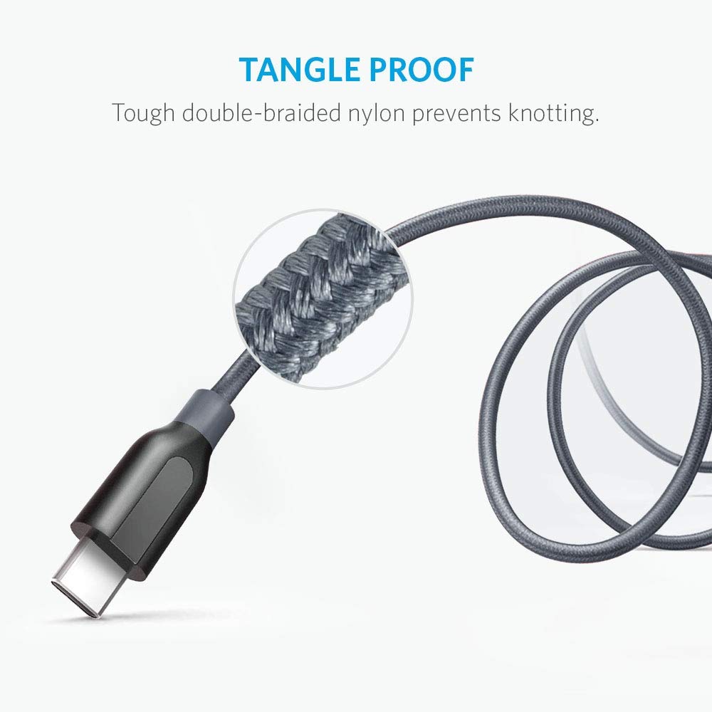 Usb Type C Cable, Anker Powerline+ Usb C To Usb 3.0 Cable (6Ft), High Durability, For Samsung Galaxy Note 8, S8, S8+, S9, S10, S