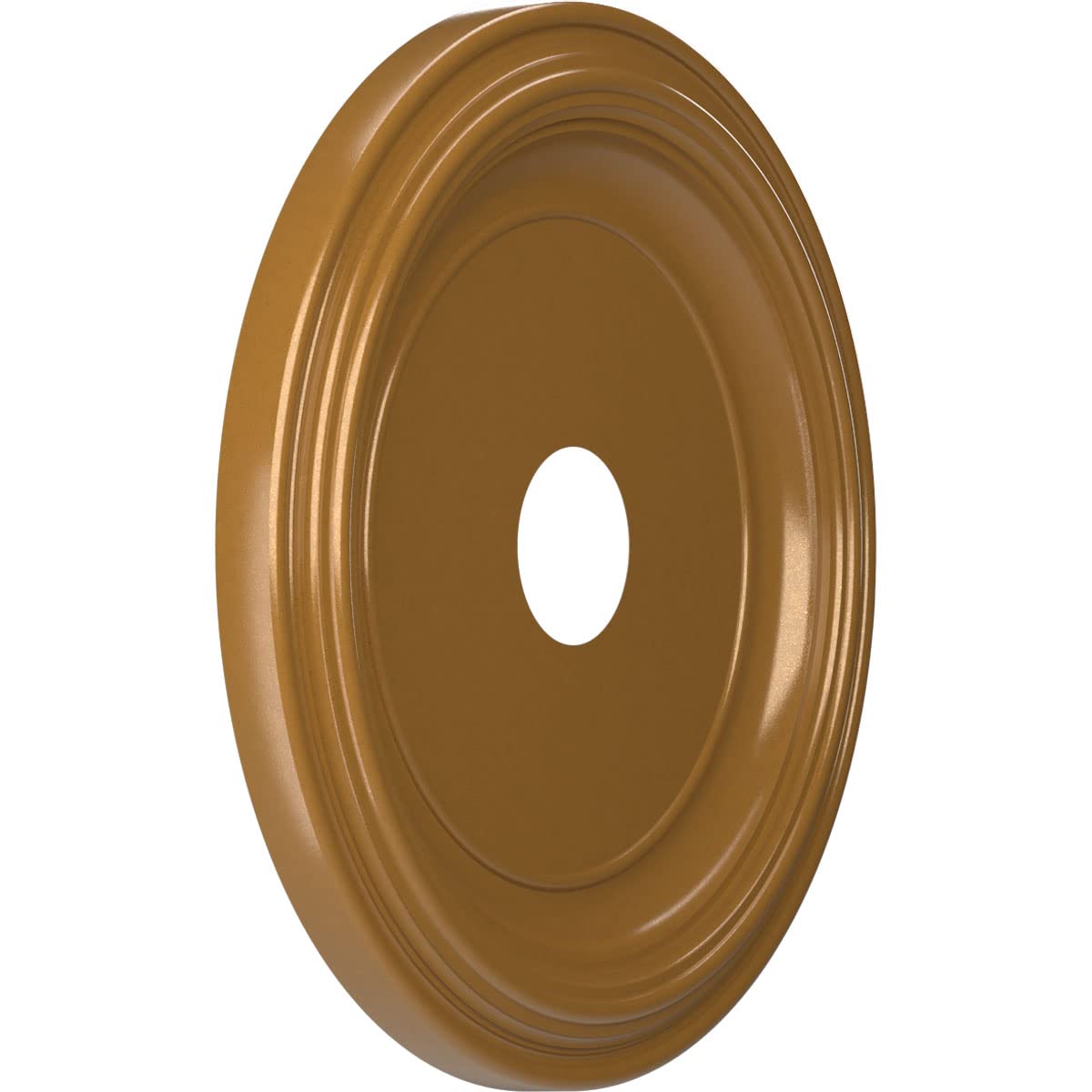 Ekena Millwork 19''Od X 3 1/2''Id X 1 1/2''P Traditional Thermoformed Pvc Ceiling Medallion (Fits Canopies Up To 11 1/2''), Univ