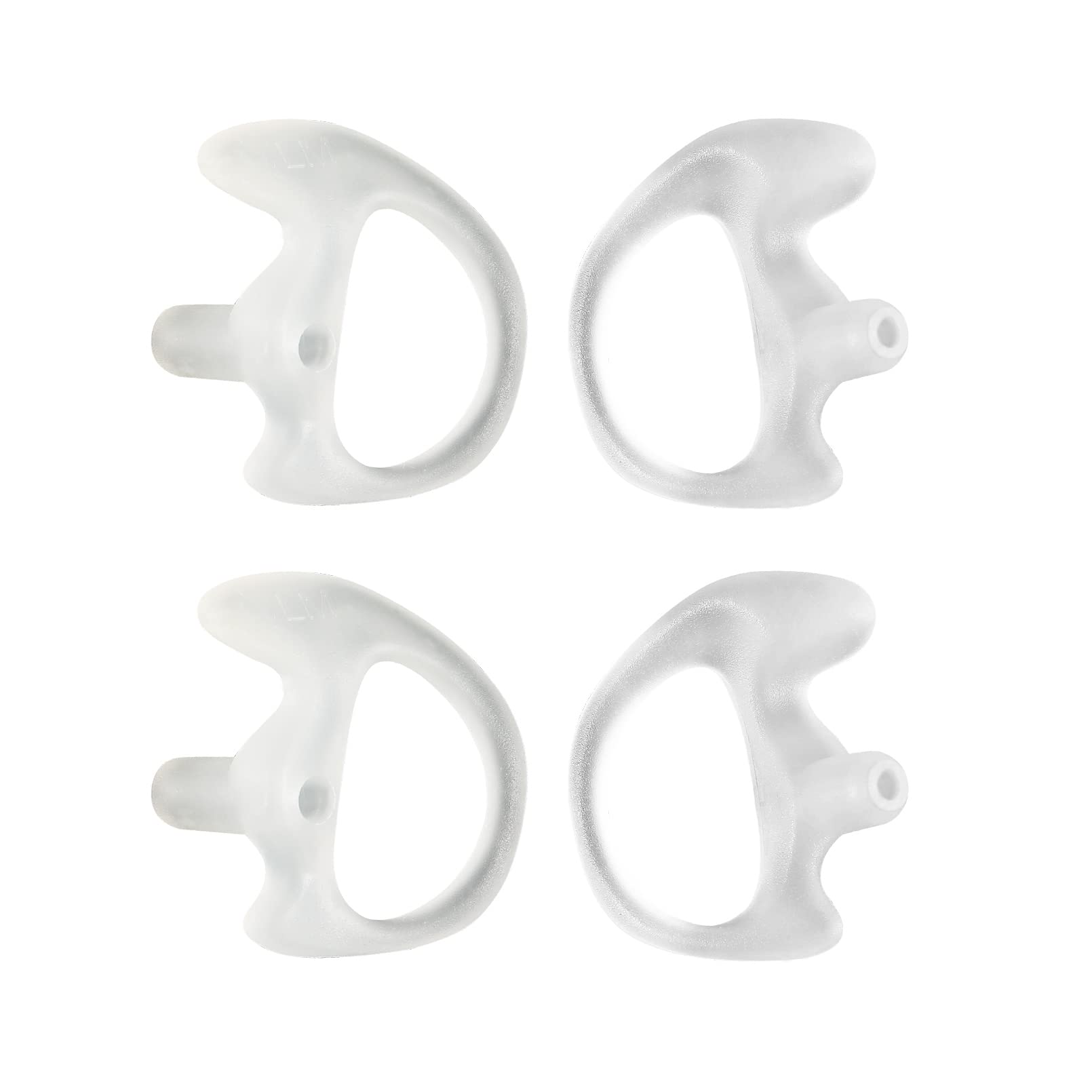 Leimaxte Earmold Small For Two Way Radio Acoustic Tube Earpiece Ear Molds Audio Kits Surveillance Headset Earbud (2 Pairs, Small)