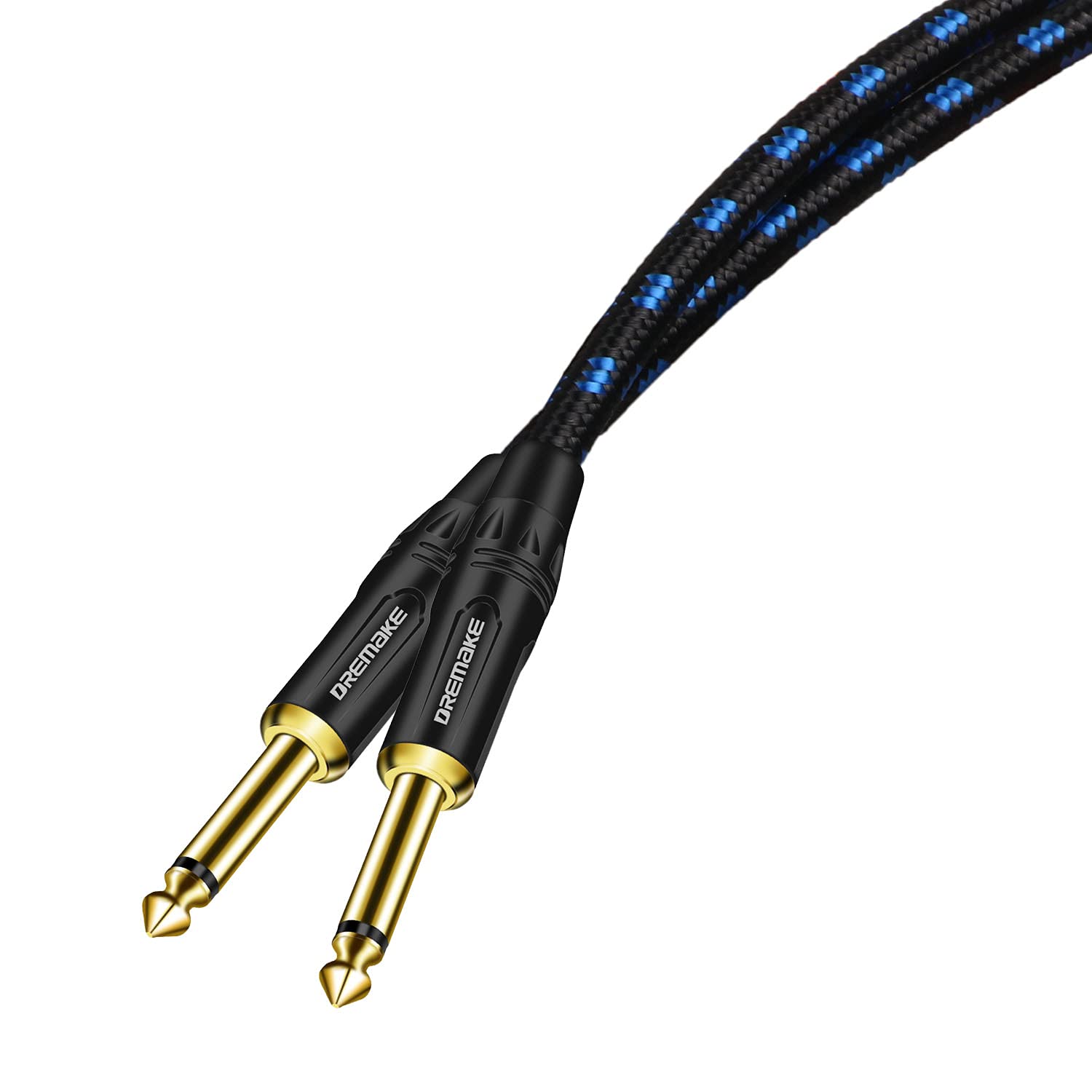 Dremake Jack 6.35Mm Ts 1/4 Inch To 1/4 Inch Guitar Cable 3Ft 6.35Mm Male To 6.35Mm Male Quarter Inch Audio Guitar Instrument Pat