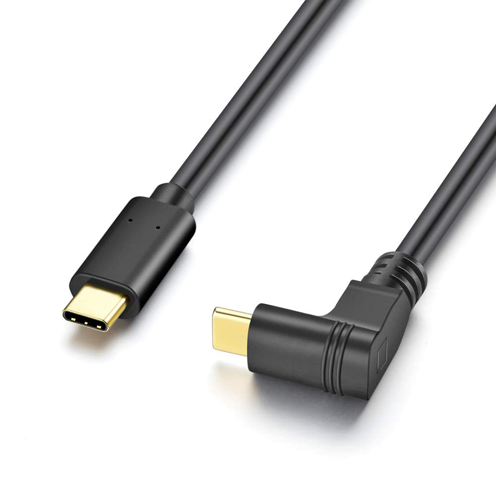 Urwoow Quick Charge Usb Type C Right Angle 90 Degree Male To Usb Type C Male 3 Amp Sync And Charging Cable Cord Wire Adapter Con