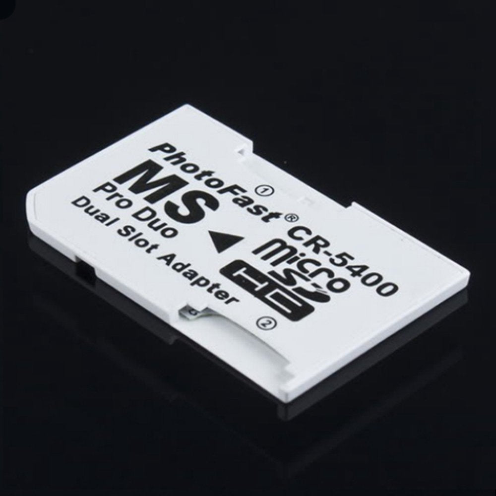 Micro Sd Tf To Memory Stick Ms Pro Duo For Psp 1000/2000 / 3000 Card Dual 2 Slot Adapter Converter Cr 5400 Cr5400