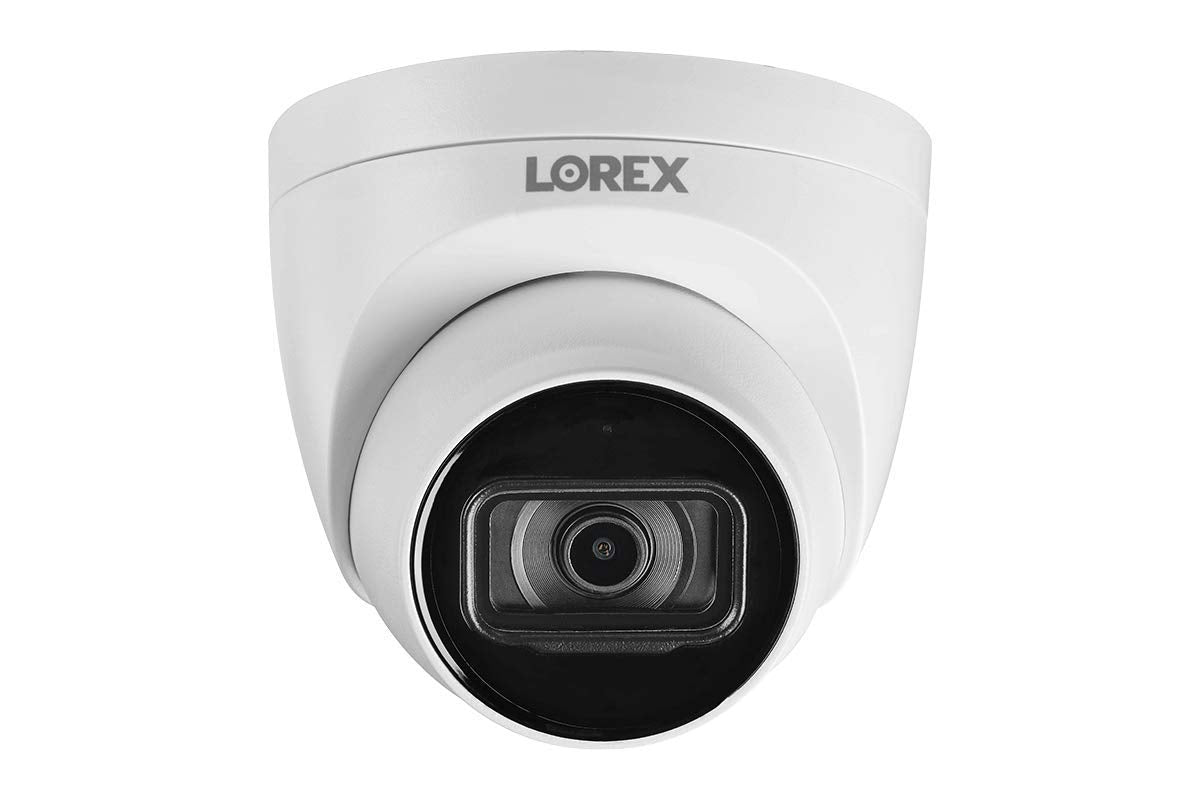 Lorex 4K Hd Metal Dome Security Camera � Weatherproof Outdoor Poe Wired Home Security Camera   Color Night Vision, Long Range Ir, Listen In Audio & Microphone, 105� Field Of View Surveillance
