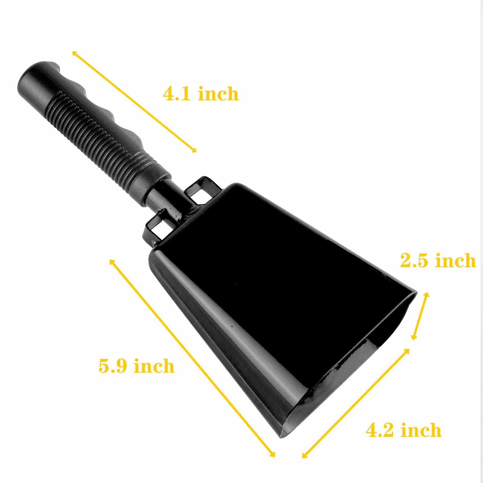 Steel Cow Bell With Handle Cowbells,Cheering Bell And Loud Noise Makers Hand Bells For Sporting Events,Football Games,School Bel