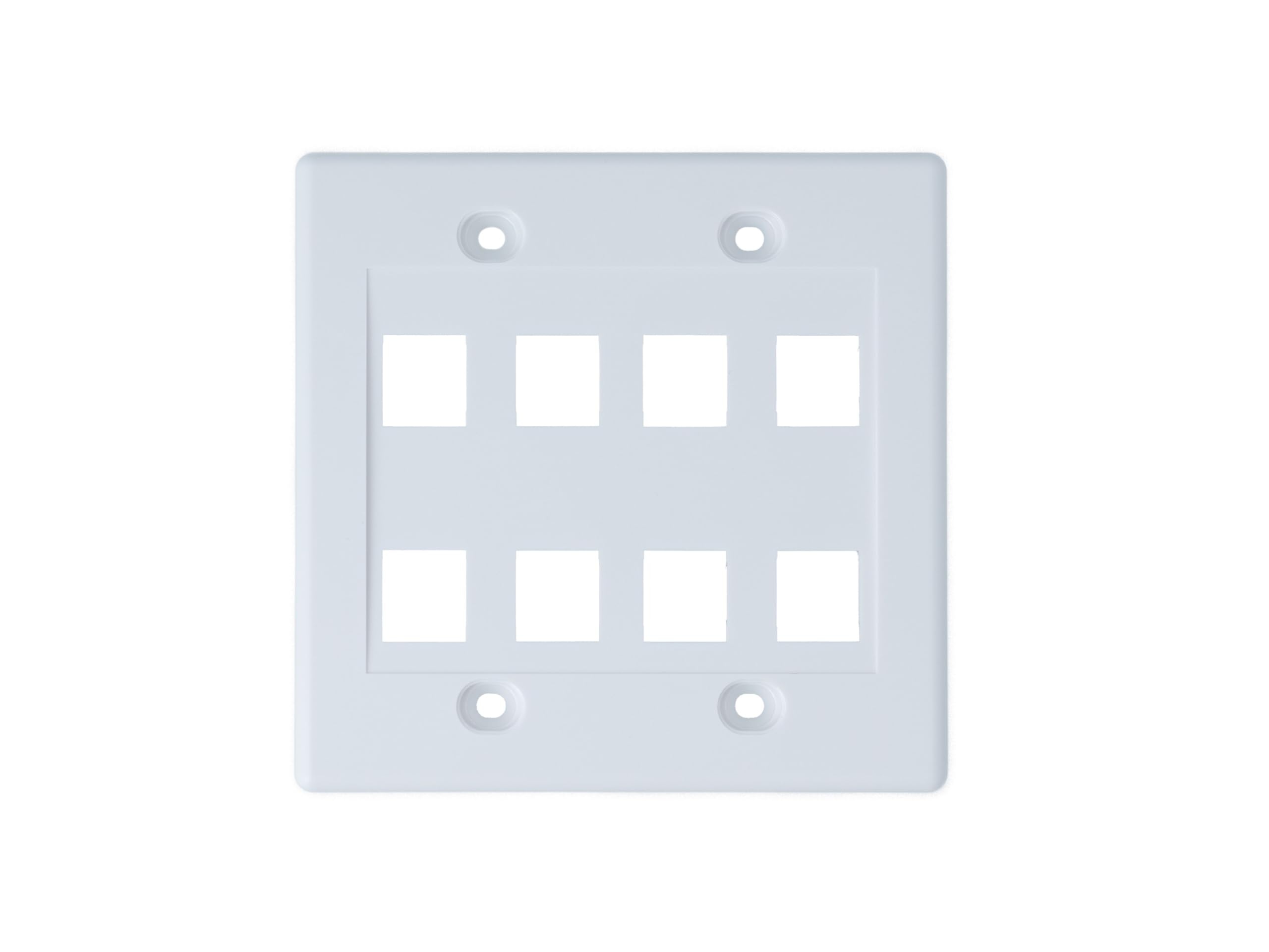 Networx Keystone Wall Plates (8 Port, White)