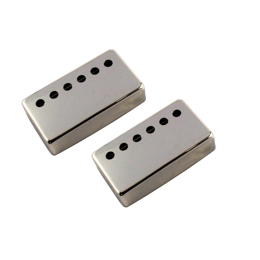 2 Metal Humbucking Pickup Covers No Plating 1 15/16 Allparts Pc-0300-000