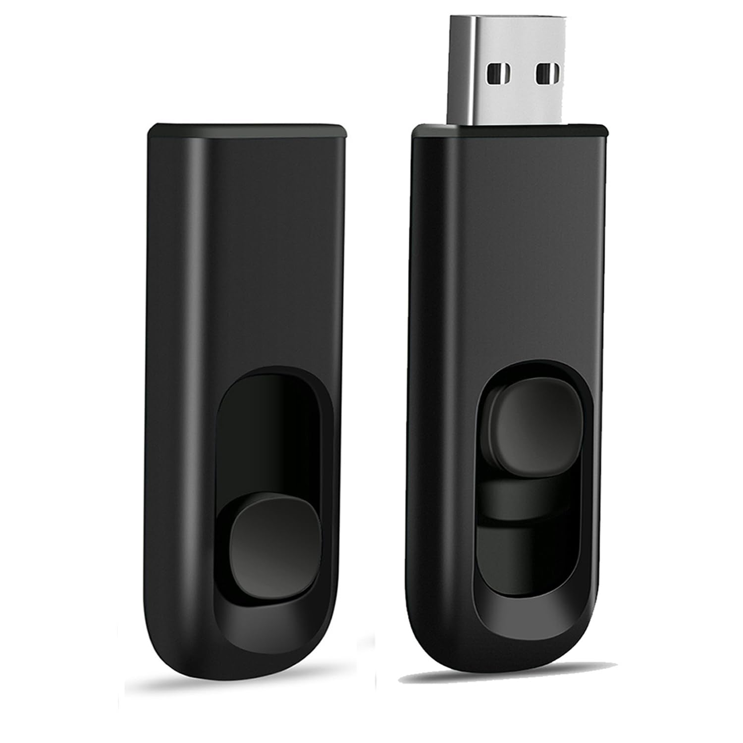 Makactua 2 Pack 32Gb Usb Flash Drive, Usb 2.0 Memory Stick Thumb Drive Pen Drives Jump Drive For Data Storage Black