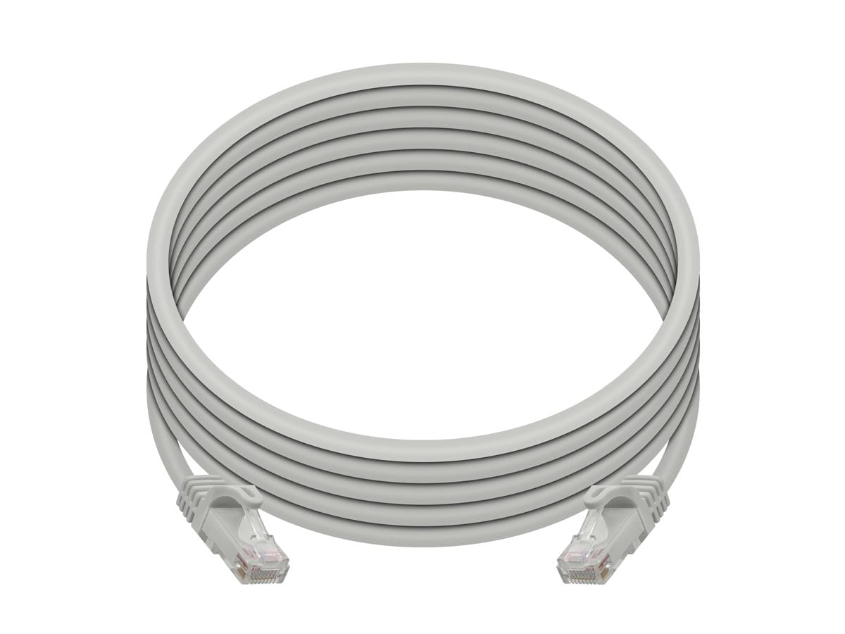 Monoprice Cat6 10Ft Gray Patch Cable Utp 24Awg 550Mhz Pure Bare Copper Snagless Rj45 Flexboot Series Ethernet Cable