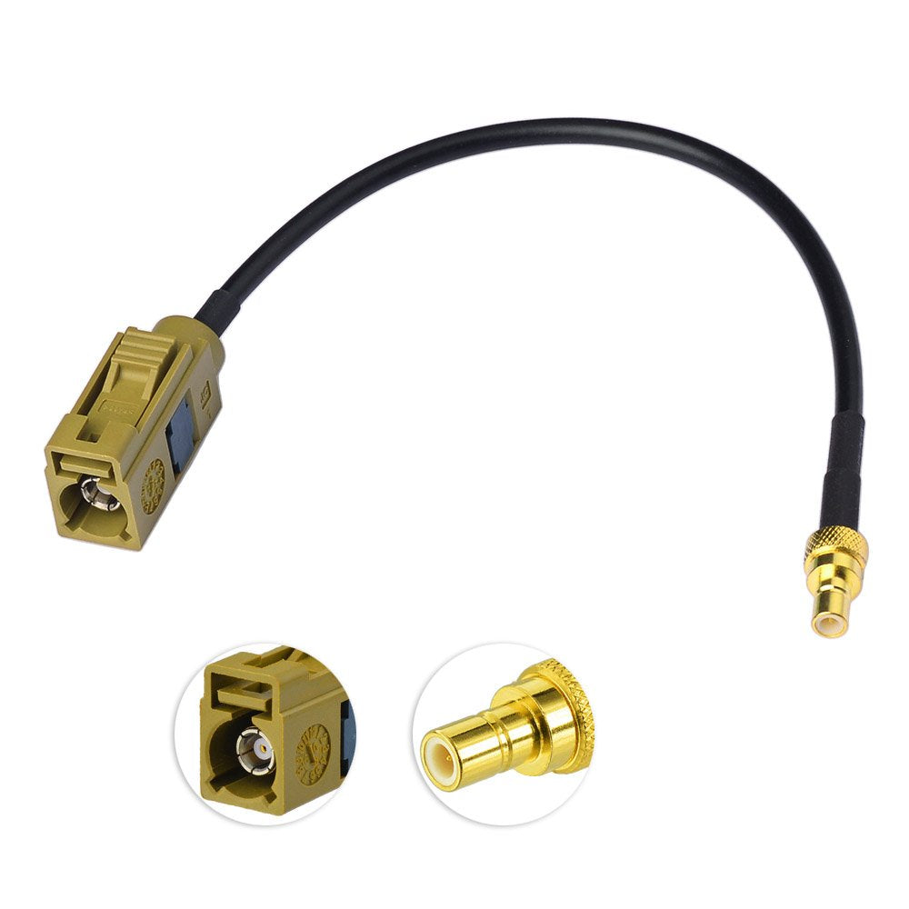 Eightwood Fakra Curry Female Code K To Smb Male Antenna Adapter Compatible With Xm Sirius Satellite Radio Antenna Stereo Tuner