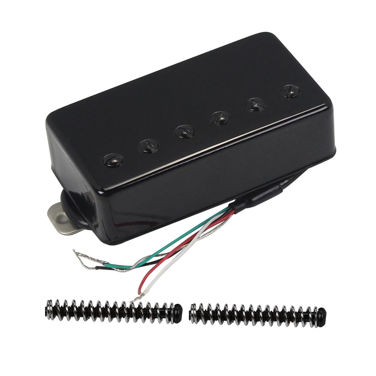 FLEOR Humbucker Pickup Ceramic Guitar Bridge Pickup Set Black Fit LP Style Electric Guitar