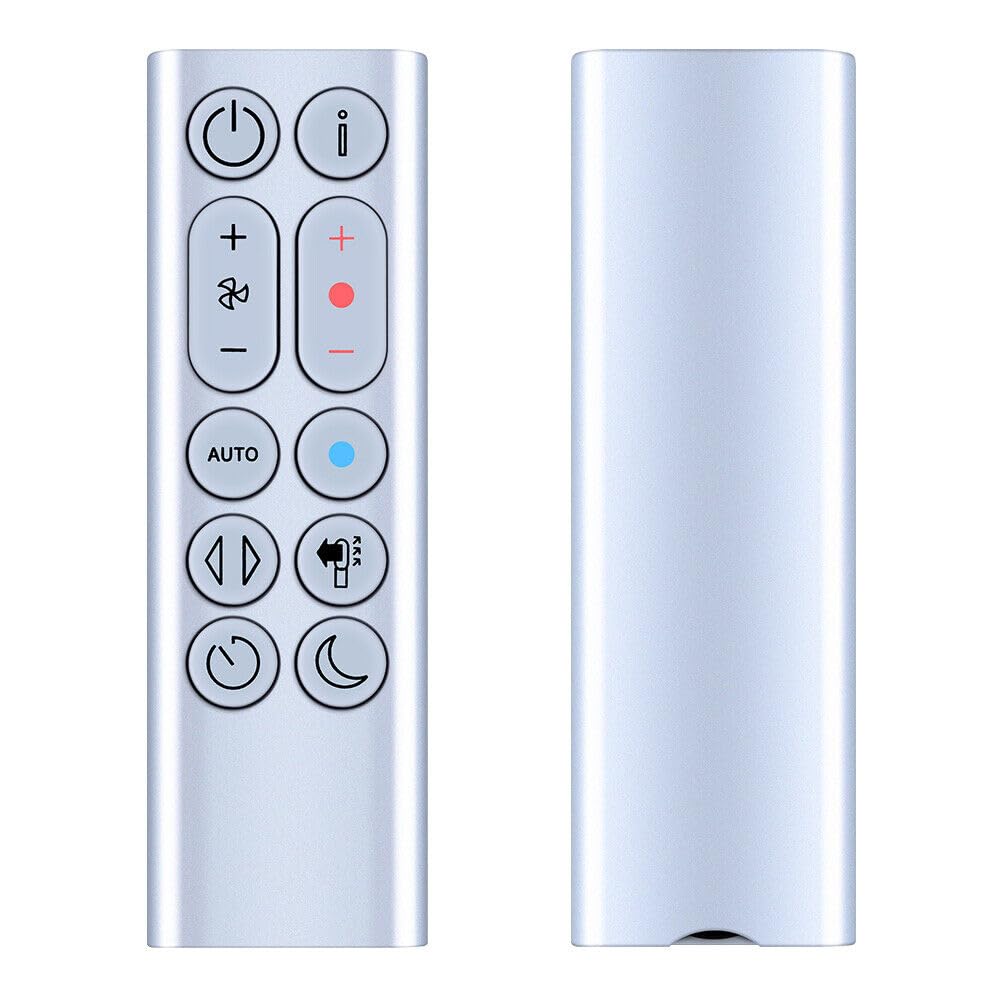 Pzl New Replacement Remote Control For Dyson Hp04 Hp05 Hp06 Hp07 Hp09 Hot + Cool Purifying Fan/Heater   Silver, Without Magnetic