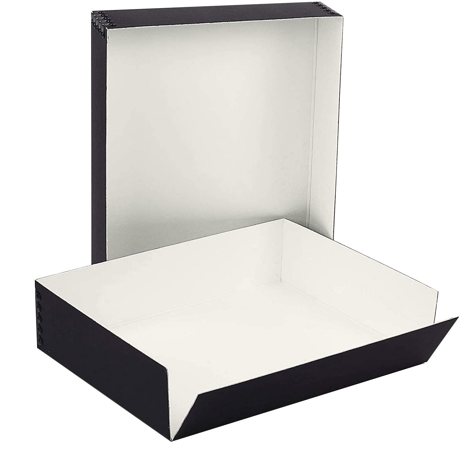Lineco, 9X12 Tan Color Museum Archival Storage Box, Drop Front Design. Acid Free With Metal Edge. Preserves Picture Longevity, Organize Photos, Documents, Crafts, Diy, Pack Of 2
