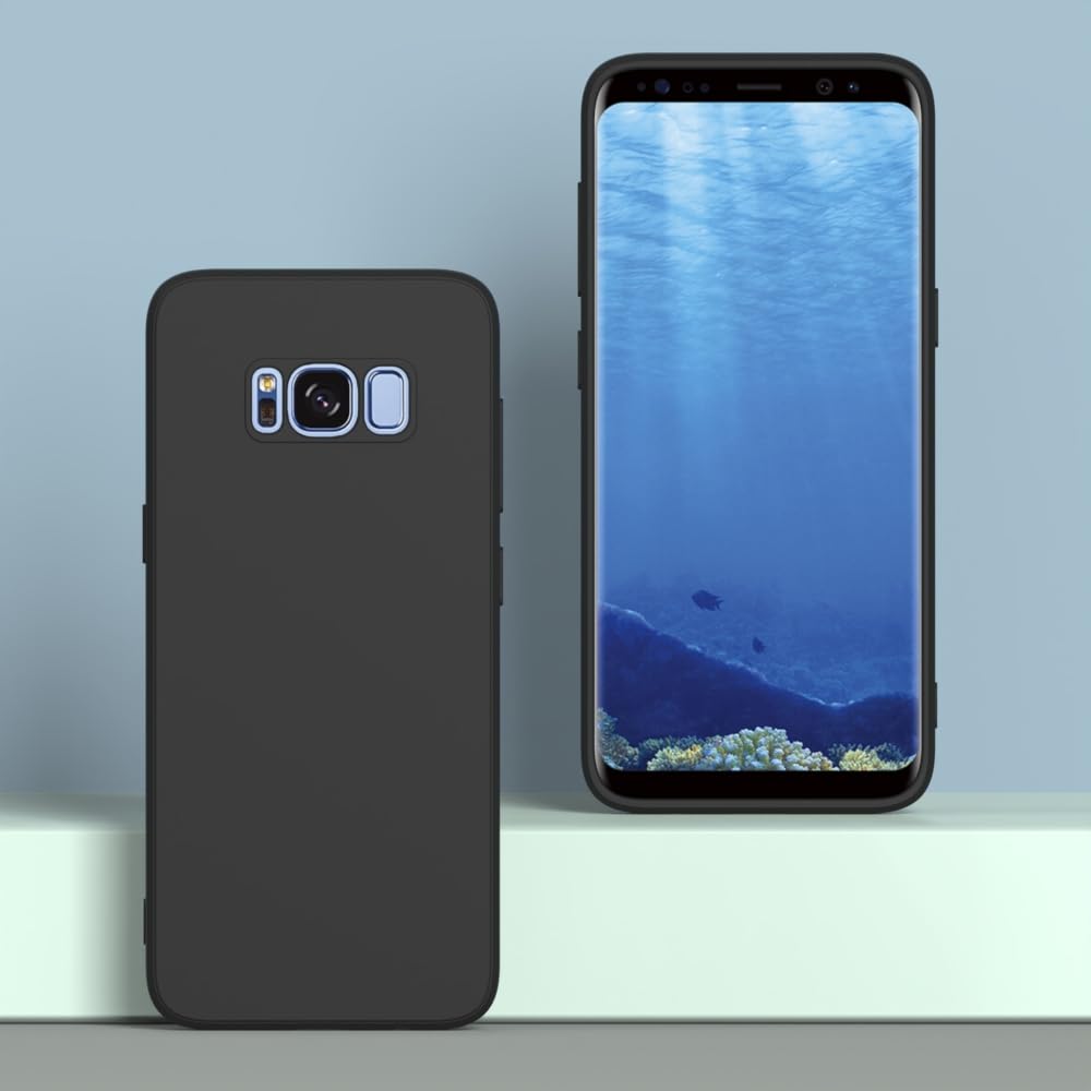 Wogroo For Samsung Galaxy S8 Case Black, Scratch Resistant With Soft Touch, Slim Thin Phone Cover For Samsung Galaxy S8