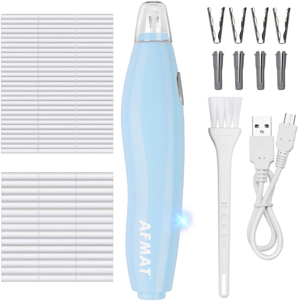 AFMAT Electric Eraser, with 140 Refills, Rechargeable Pencil Eraser for Artist, Electric Erasers for Drafting, Drawing, Painting
