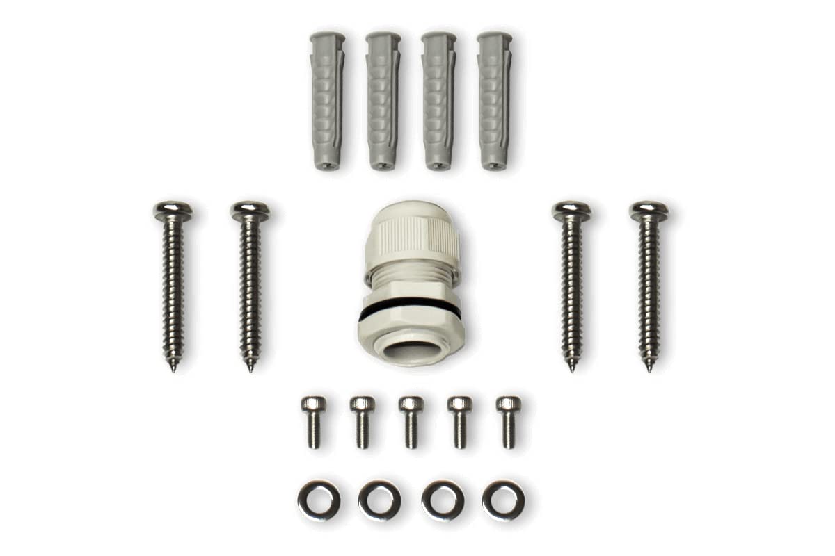 Lorex Square Outdoor Junction Box For 3 Screw Base Security Cameras, Black   Tri Axel Security Mounting Junction Box   Durable, Weatherproof Design, Easy Installation   Three Screw Base Cameras Only