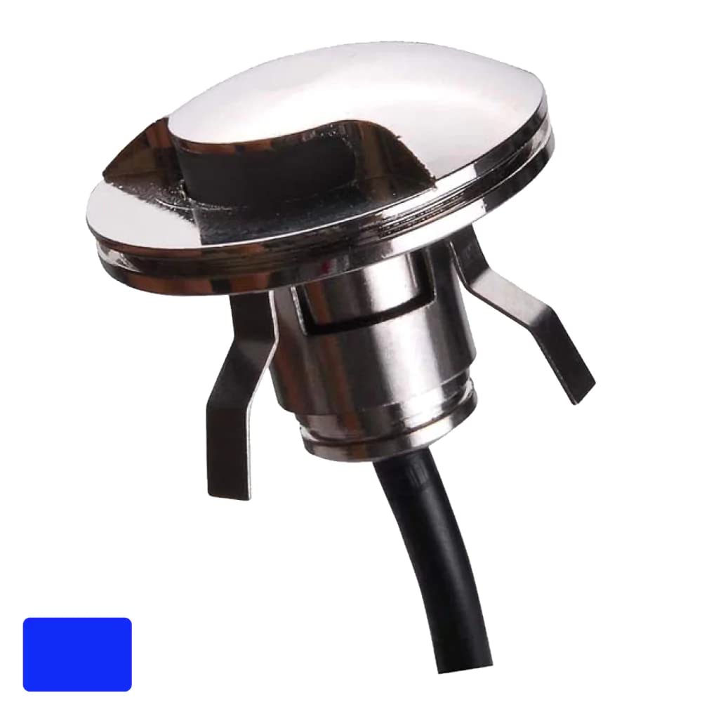Lunasea 316 Polished Stainless Steel Led Waterproof Courtesy Light - Blue - 12Vdc Only,WBHOMB08X4XNKGZ