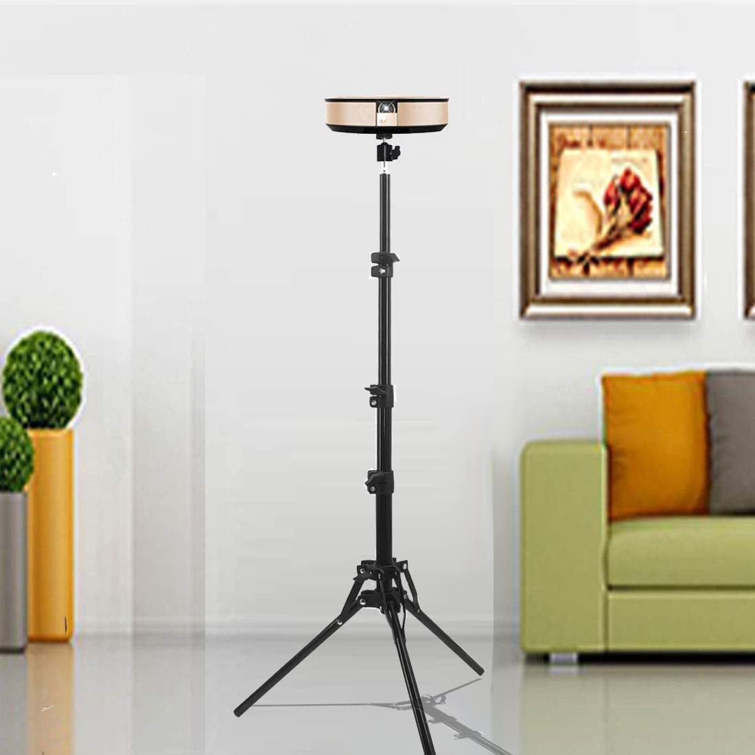 Coret Tripod Stand, Mini Projector Camera Stand Holder, Portable Projector Photography Light Stand Flexibly Adjustable Height 26
