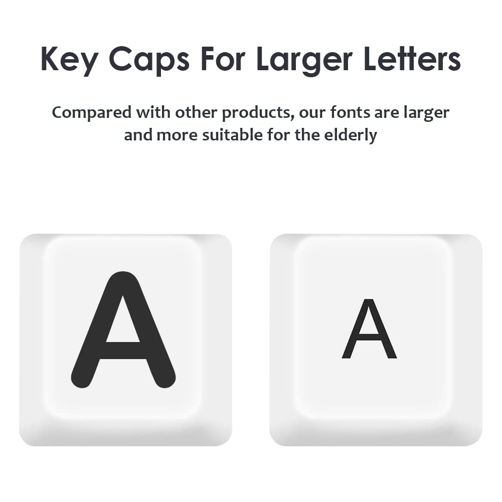 Olizee 125 Keys Large Print Keycaps Pbt Keycaps Full Set Oversized Print Letters Cherry Profile Keycap Set Gaming Keyboard Keyca