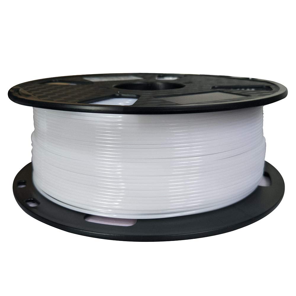 White Petg Filament 1.75 Mm 1Kg 3D Printer Filament 2.2Lbs Spool 3D Printing Material Fit Most Fdm Printer Easy To Print Cc3D Wh