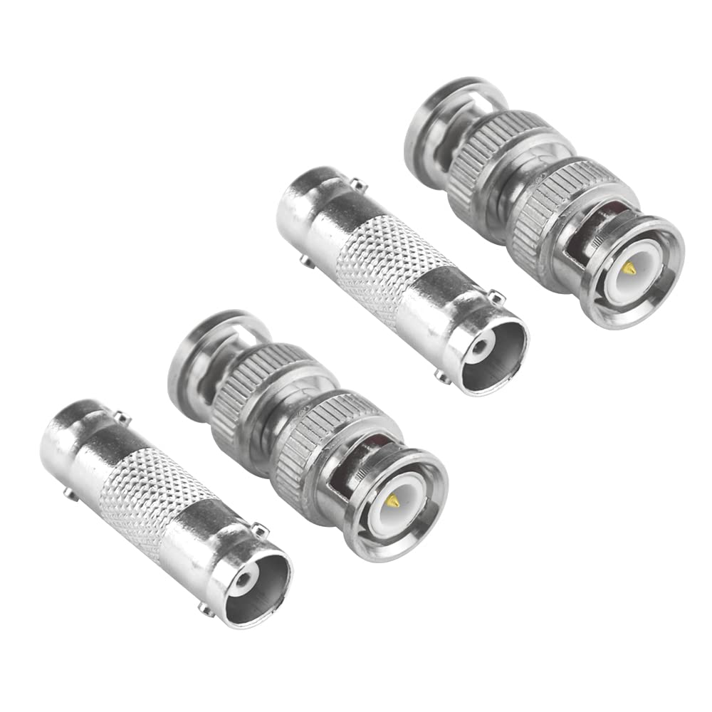 Wmycongcong 30 Pcs Bnc Female To Female Straight Coupler Adapter + Bnc Male To Male Straight Coupler Adapter For Cctv Security C
