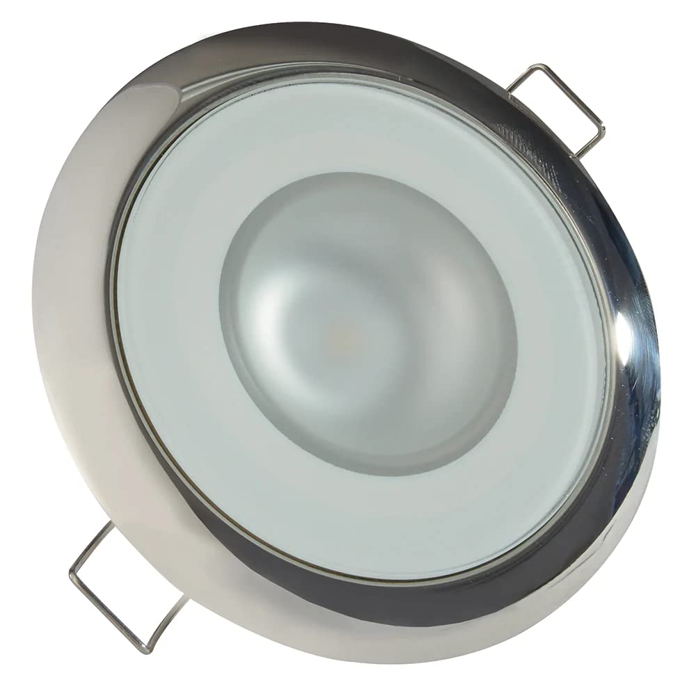 Lumitec 113119 Mirage Led Exterior Or Interior Down Light, Flush Mount, Stainless Steel Polished Bezel, Warm White Dimming 3.25-,WBLITB00976M9R0
