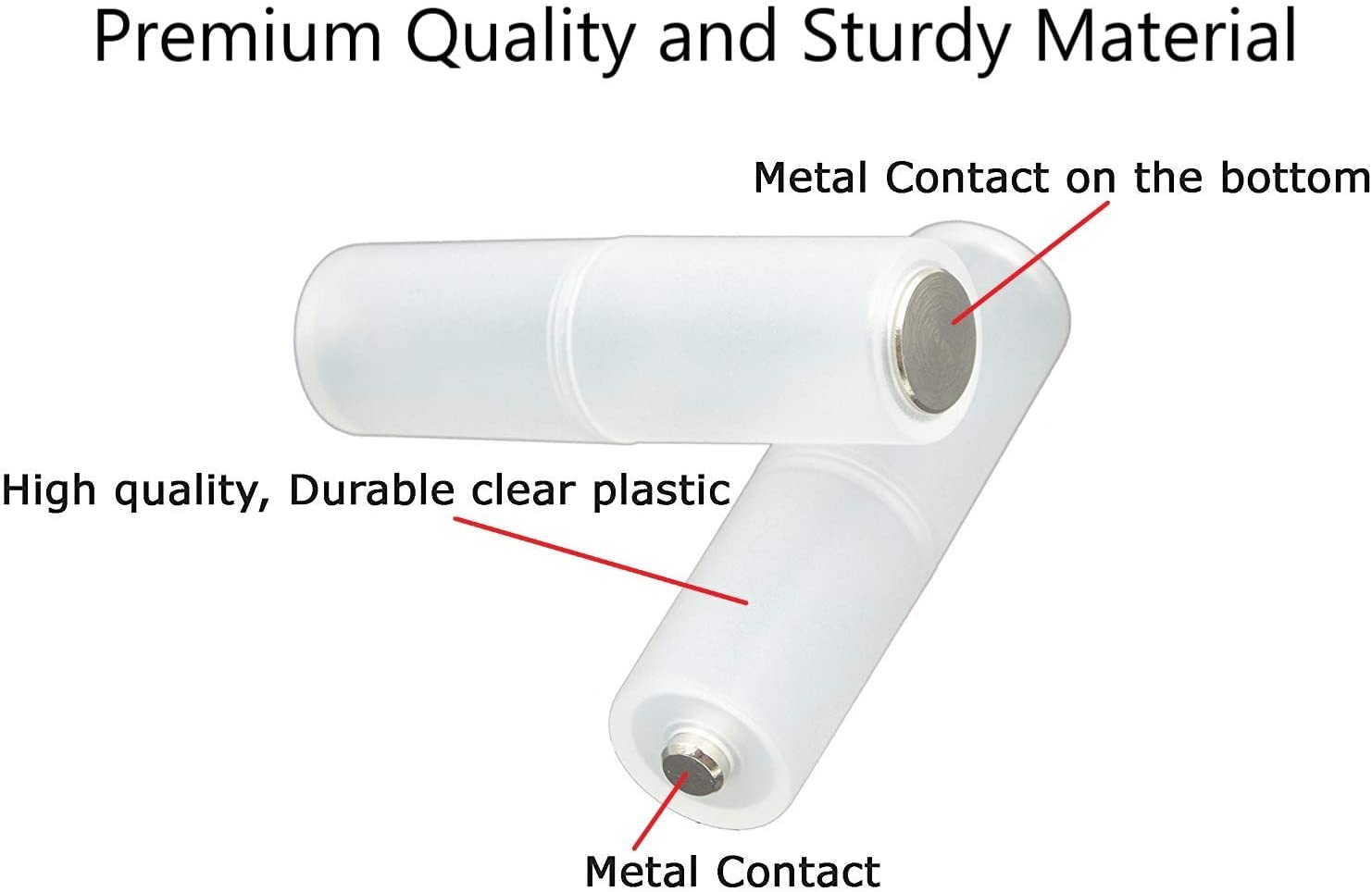 Lampvpath (Pack Of 40 Aaa To Aa Battery Adapter, Aaa To Aa Battery Converter Holder, Aaa To Aa Adapter For Battery Converter Aaa