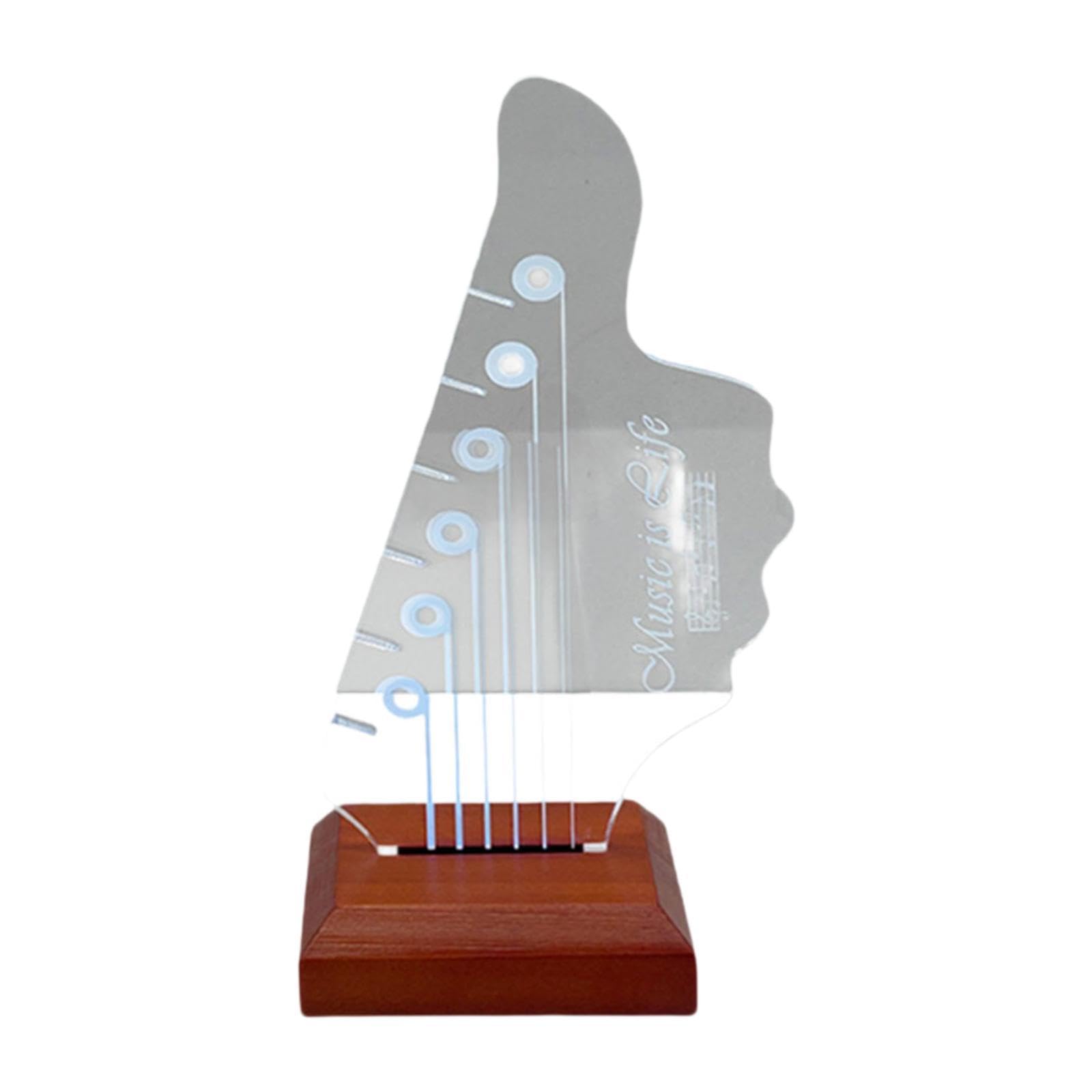 Myaddiction Electric Guitar Pick Holder Guitarists Home Decor Luminous Pick Storage Rack Style A